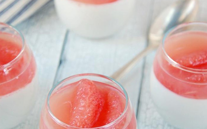 Panna Cotta dừa bưởi (hình 5)
