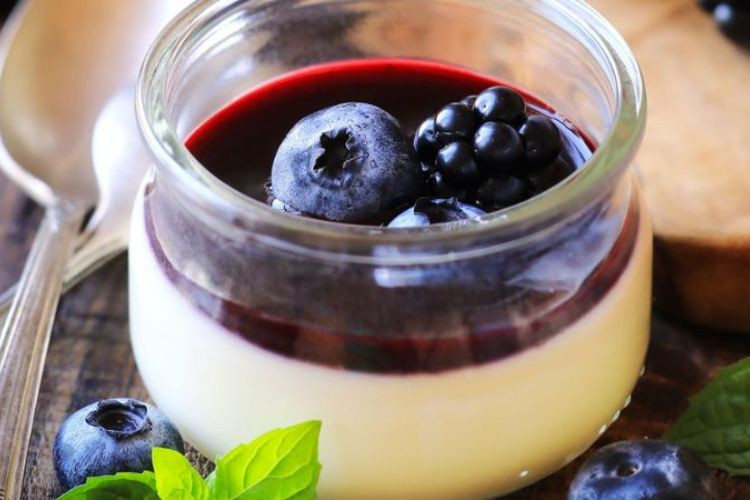 panna cotta việt quất 6