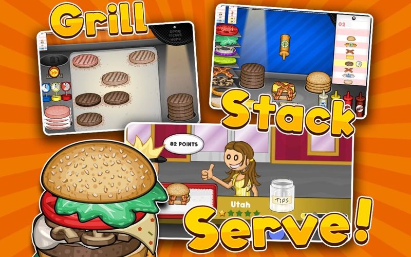 Gameplay của Papa's Burgeria