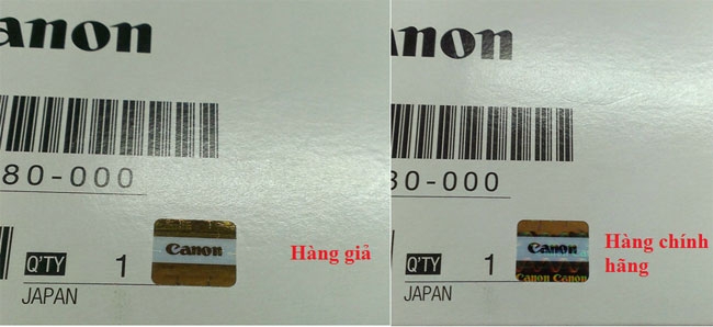 Phân biệt mực in Canon thật giả 1