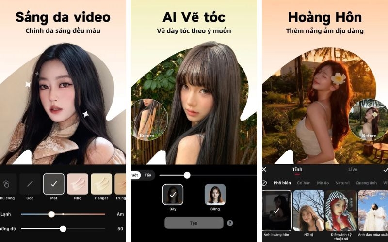 phần mềm chụp ảnh tự sướng tốt nhất - Meitu