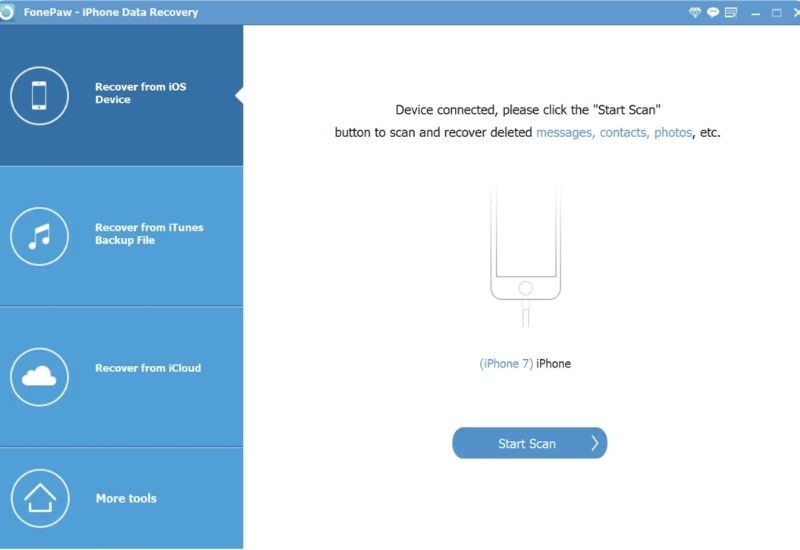 FonePaw iPhone Data Recovery là phần mềm chuyên dụng giúp người dùng khôi phục dữ liệu đã mất hoặc bị xóa