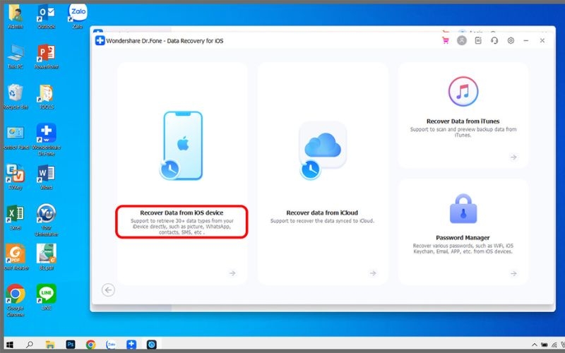 Wondershare Dr.Fone là một trong những phần mềm cứu dữ liệu iPhone, iPad tốt nhất hiện nay với khả năng hoạt động như một bộ công cụ toàn diện