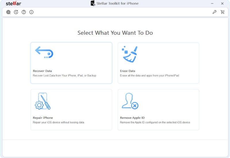 Stellar Toolkit for iPhone (hay còn gọi là Stellar Data Recovery for iPhone) là phần mềm cứu dữ liệu toàn diện
