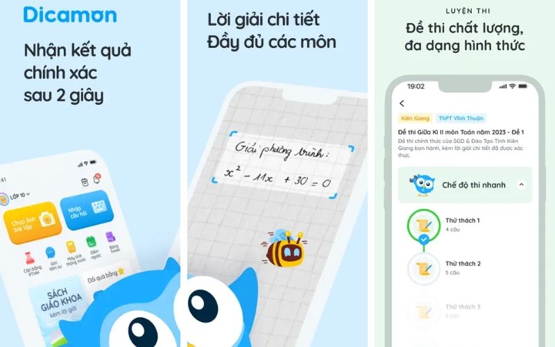 Phần mềm giải bài tập Hóa học 2026 - Dicamon - Giải Toán Lý Hóa Anh