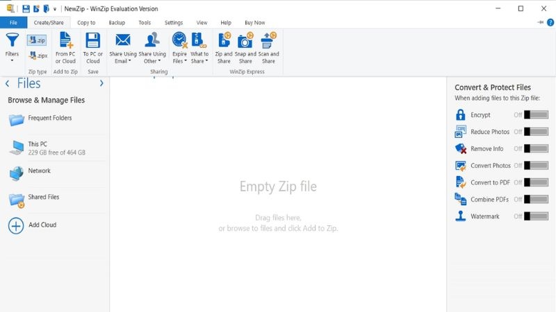 Phần mềm giải nén tốt 2026 - WinZip