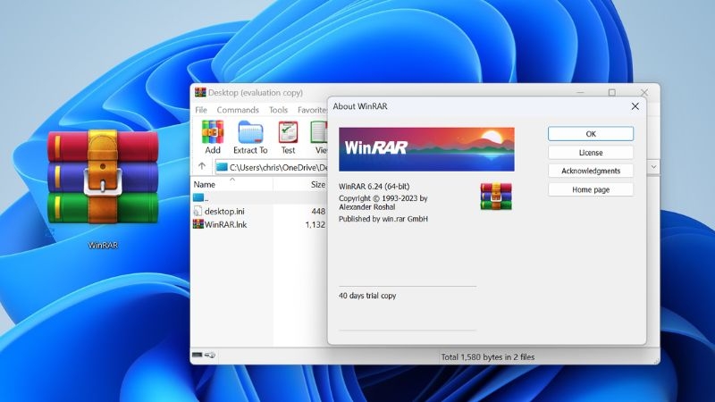 Phần mềm giải nén tốt 2026 - WinRAR