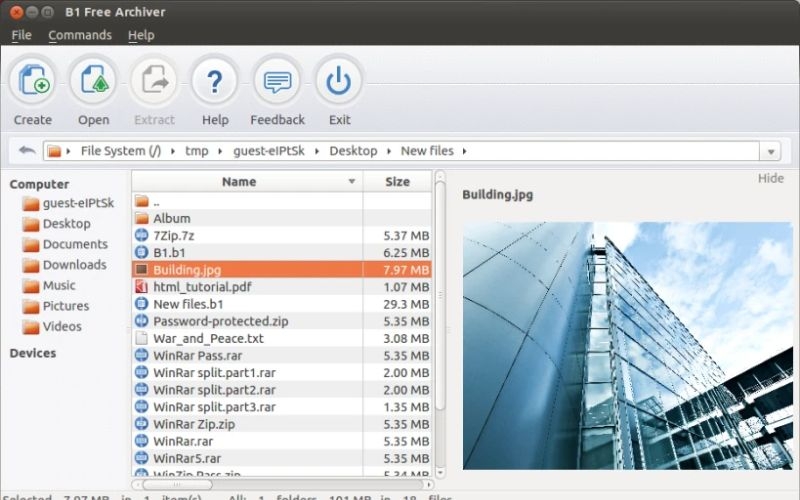 Phần mềm giải nén tốt 2026 - B1 Free Archiver