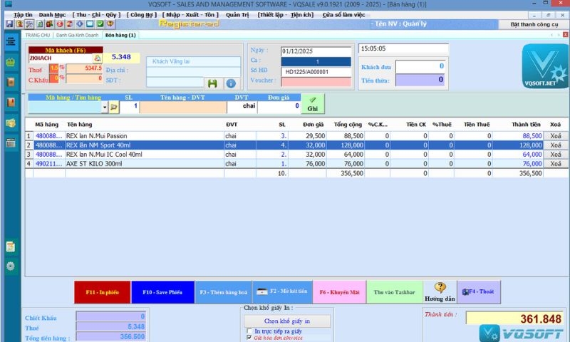 phần mềm POS miễn phí 2026 - VQFree