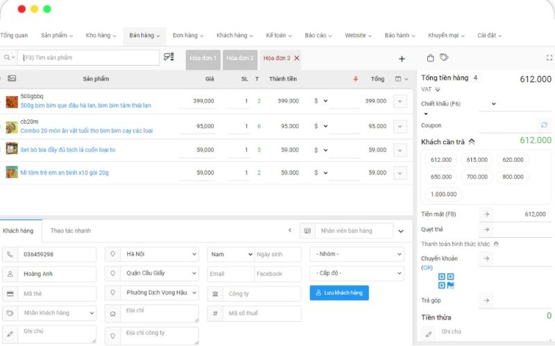 Phần mềm quản lý tạp hóa miễn phí - Nhanh.vn