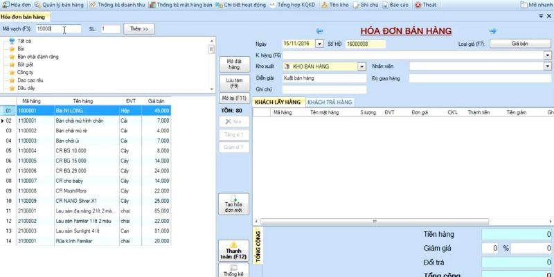 Phần mềm quản lý tạp hóa miễn phí - Thuần Việt