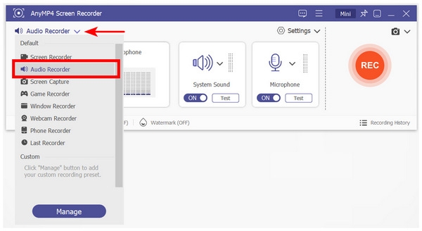 phần mềm thu âm - AnyMP4 Screen Recorder.jpg