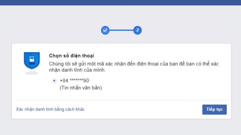 Xác minh danh tính thông qua số điện thoại