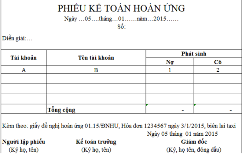 Phiếu kế toán là gì (hình 4)