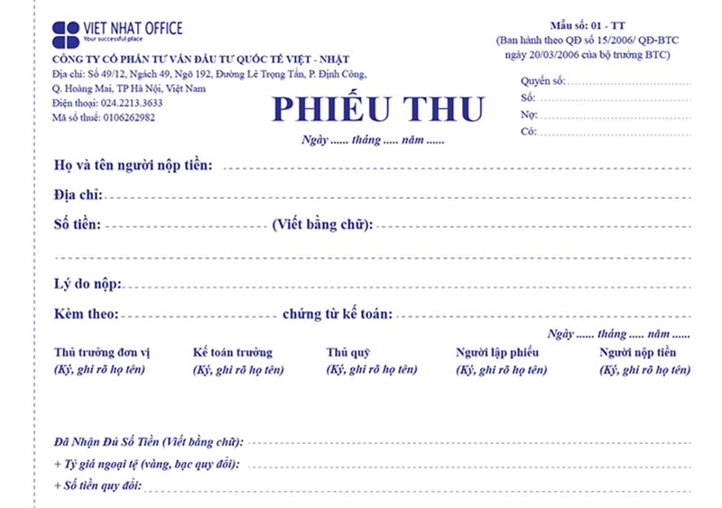 Phiếu thu là gì hình 3