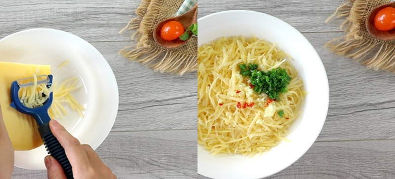 phô mai chiên bằng chảo chống dính (hình 4)