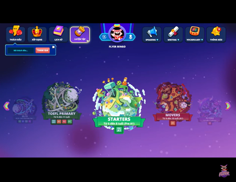 che do luyen tap nhanh tren flyer