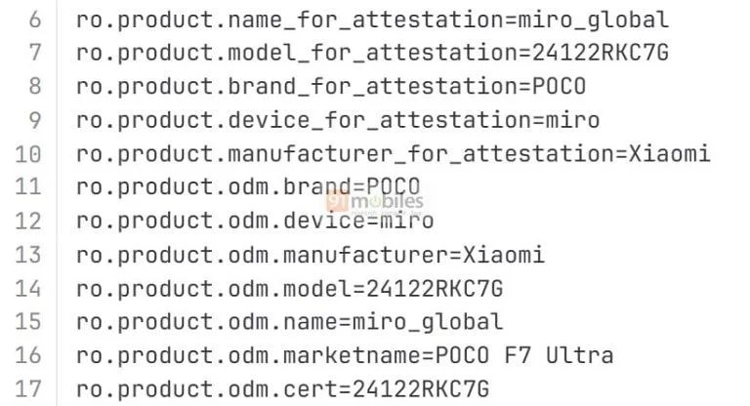 POCO F7 Ultra được xác nhận chính là phiên bản quốc tế của Redmi K80 Pro
