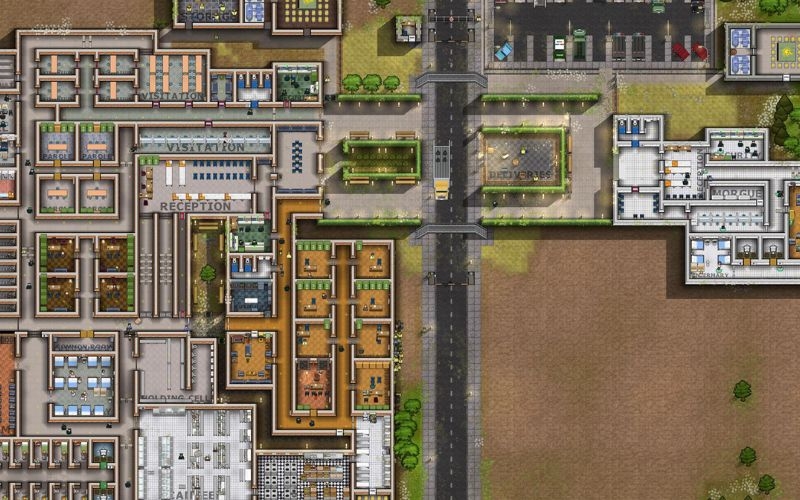 Các công trình kiến trúc trong Prison Architect