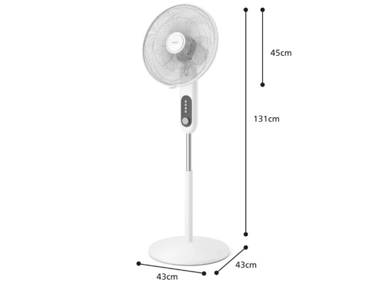 Quạt đứng Philips 6 cánh CX1220/00 - hình 2