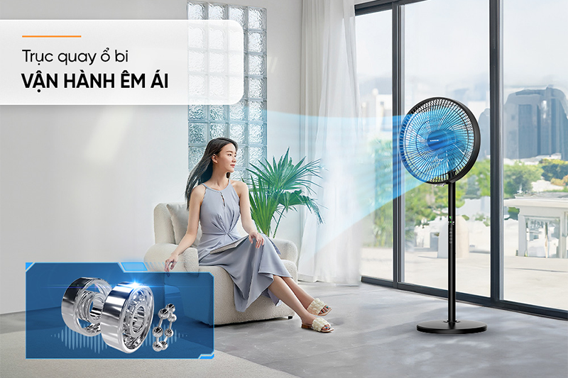 Quạt đứng Sunhouse 8 cánh SHD7346 60W (hình 6)