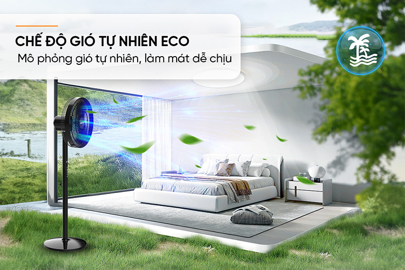 Quạt đứng Sunhouse 8 cánh SHD7346 60W (hình 9)