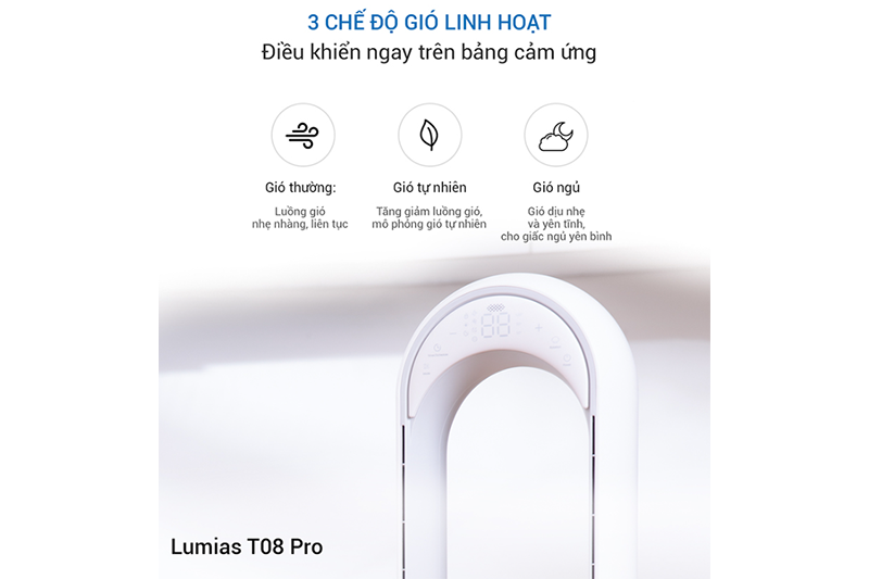 Quạt không cánh Lumias T08 Pro (hình 8)