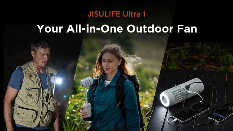 Quạt sạc đa năng Jisulife Ultra 1 13500mAh (hình 1)