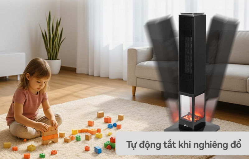 Quạt sưởi gốm Ceramic FujiE VH08 2400W - hình 2