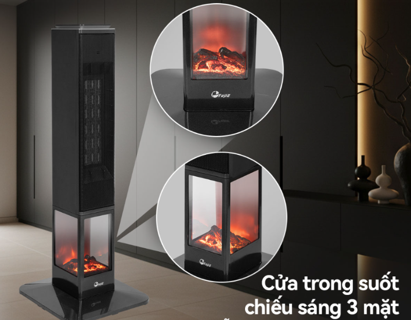 Quạt sưởi gốm Ceramic FujiE VH08 2400W - hình 10