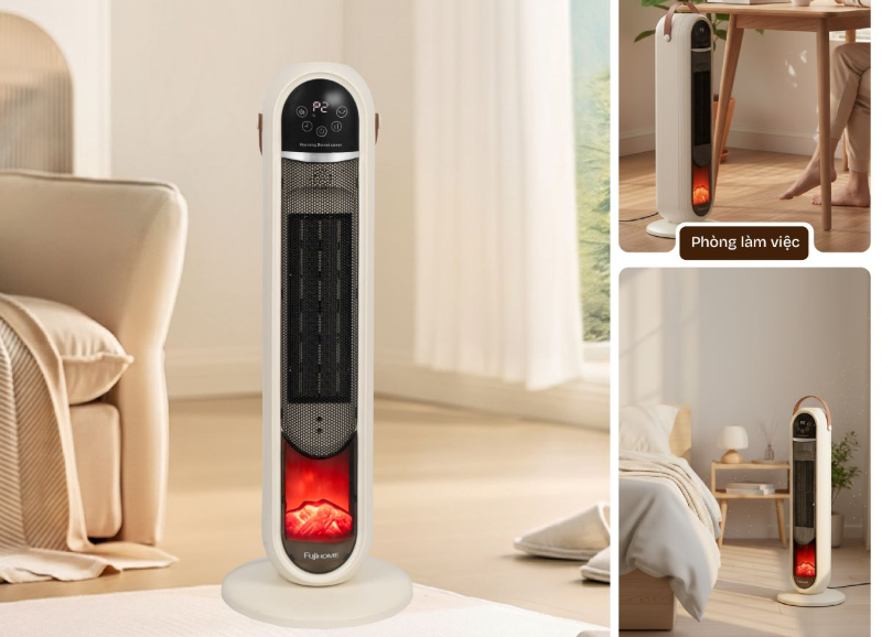 Quạt sưởi gốm Ceramic Fujihome FH202 2200W (hình 1)