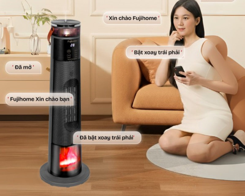Quạt sưởi gốm Ceramic Fujihome FH3303 2000W (hình 8)