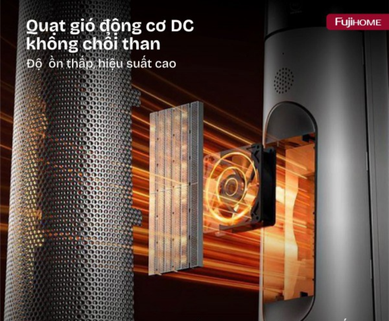 Quạt sưởi gốm Ceramic Fujihome FH3303 2000W (hình 5)