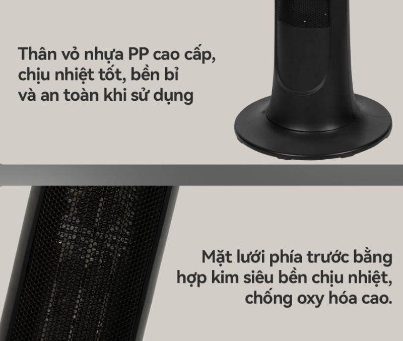 Quạt sưởi gốm Ceramic tạo ẩm FujiE VH221 2200W - hình 3