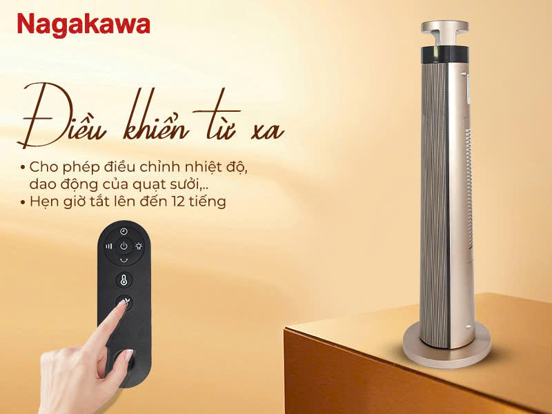 Quạt sưởi gốm Nagakawa NEH8389 2000W - hình 6
