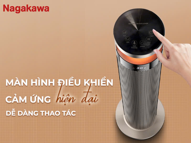 Quạt sưởi gốm Nagakawa NEH8389 2000W - hình 5