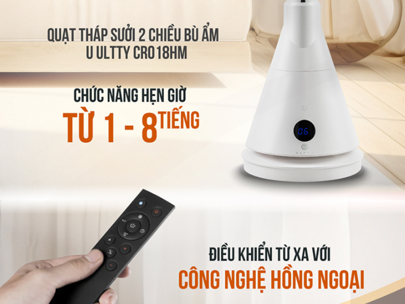 Quạt sưởi gốm U-ULTTY SKJ-CR018HM 1800W - hình 10