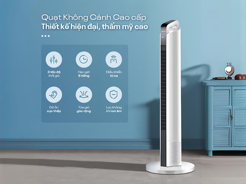 Quạt tháp điện tử Fujihome TF-12HE(hình 1)