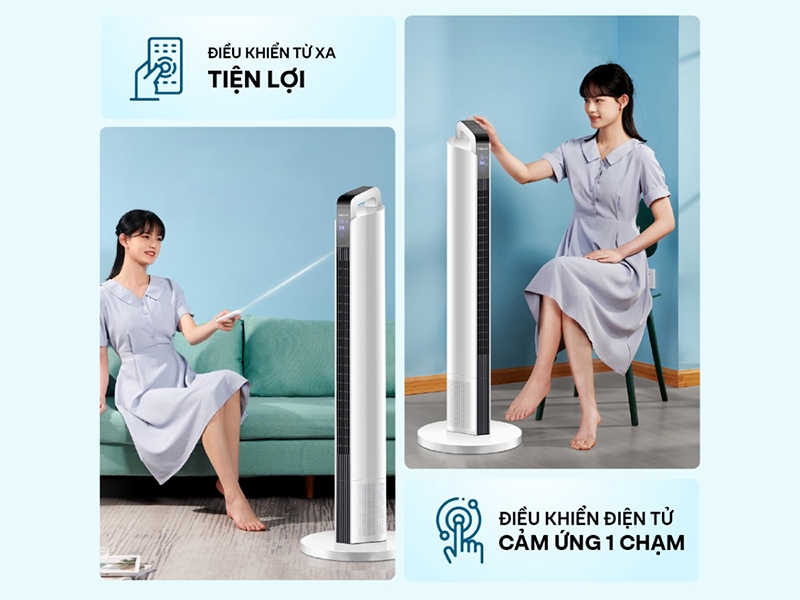 Quạt tháp điện tử Fujihome TF-12HE(hình 6)