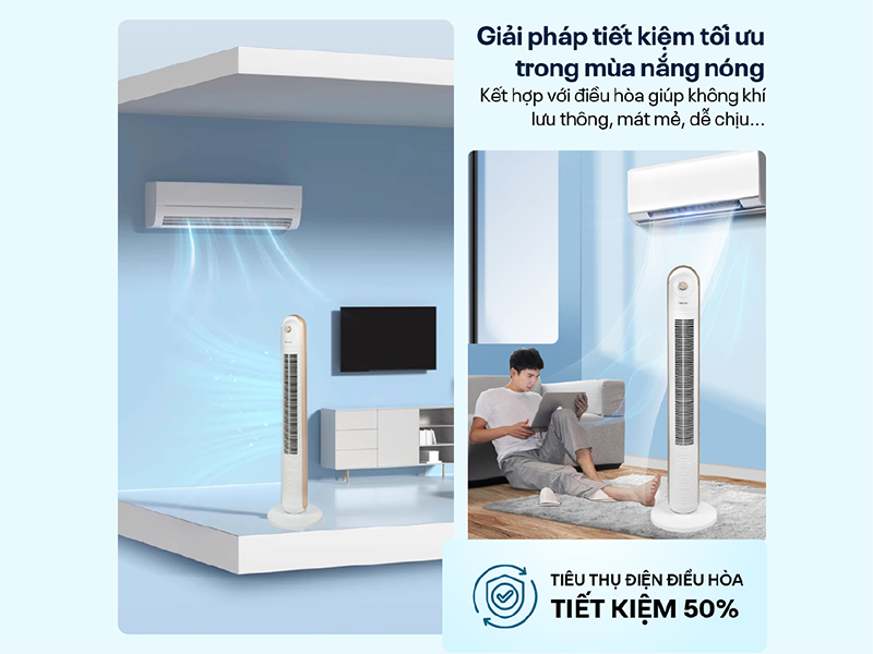 Quạt tháp điện tử Fujihome TF-13EM (hình 9)