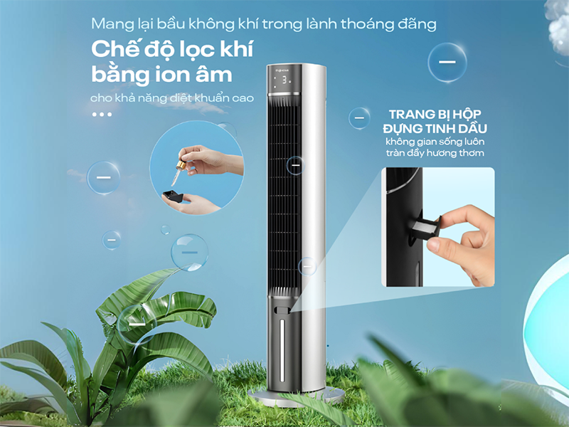 Quạt tháp hơi nước tích hợp lọc không khí Fujihome AC-18LE (hình 12)