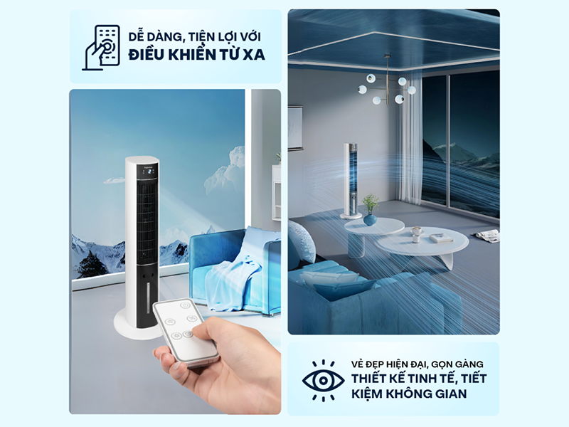 Quạt tháp hơi nước tích hợp lọc không khí Fujihome AC-18LE (hình 5)