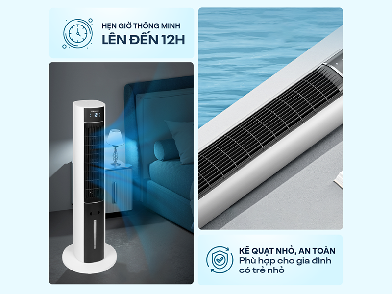 Quạt tháp hơi nước tích hợp lọc không khí Fujihome AC-18LE (hình 11)