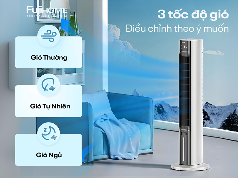 Quạt tháp hơi nước tích hợp lọc không khí Fujihome AC-18LE (hình 9)