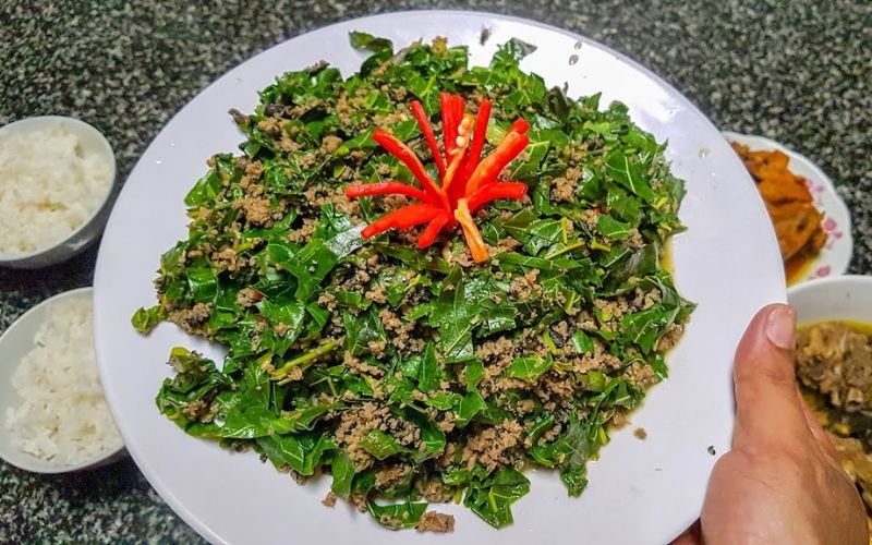 Chuẩn công thức rắn trun xào lá cách
