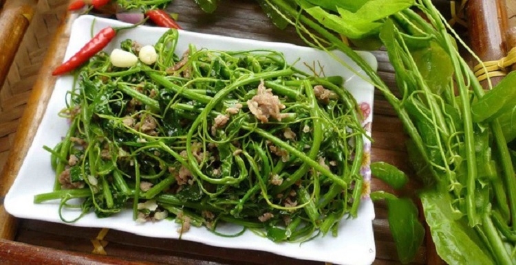 Rau bò khai xào tỏi (Hình 1)