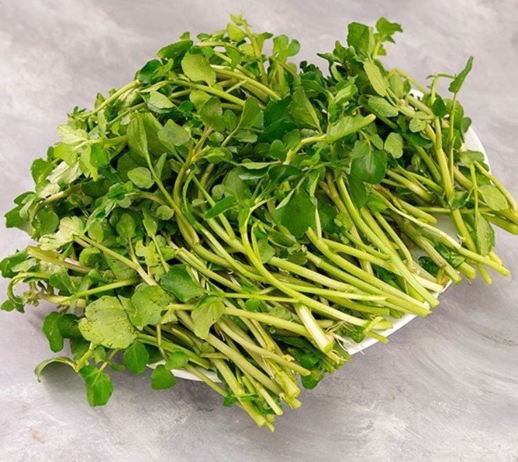 rau cải xoong xào thịt heo hình 3