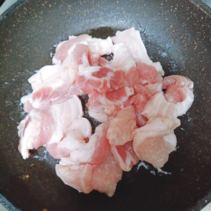 rau cải xoong xào thịt heo hình 5