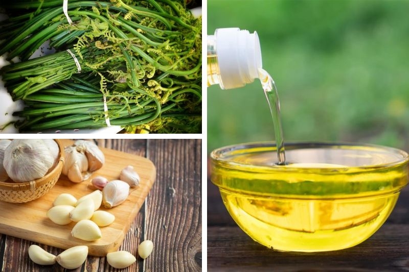 Rau dớn xào tỏi ảnh 2