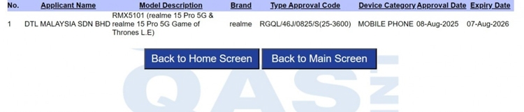 Realme 15 Pro phiên bản giới hạn Game of Thrones sắp ra mắt với thiết kế độc đáo